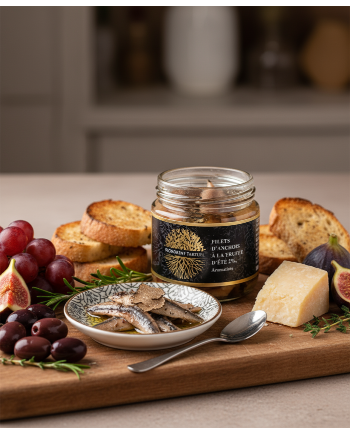 Anchovy fillets with summer truffle 2%