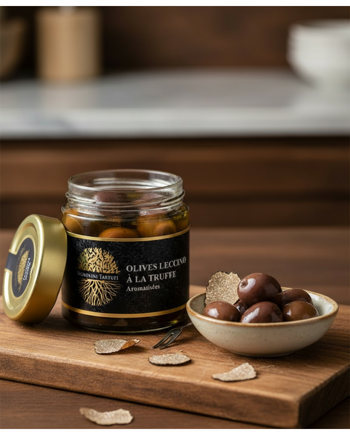 Olive LECCINO con tartufo