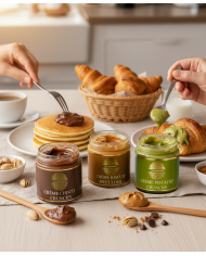 Packung mit sanften Cremes