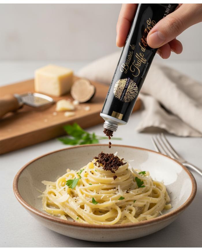 Summer truffle pieces 76% flavoured