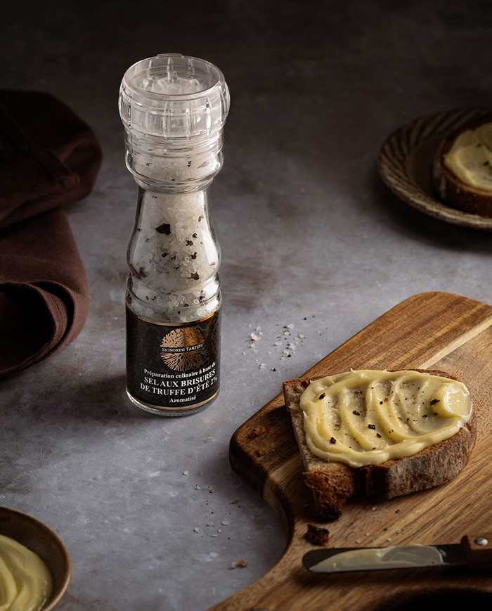Salz mit 2% aromatisierten Sommertrüffelstücken
