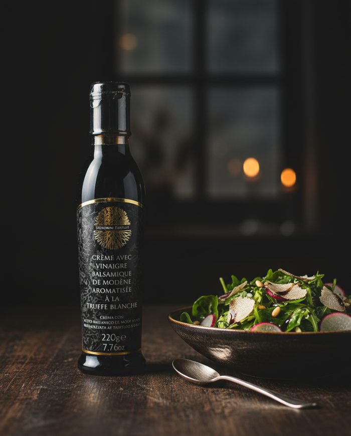 Crema de vinagre balsámico de Módena aromatizada con trufa