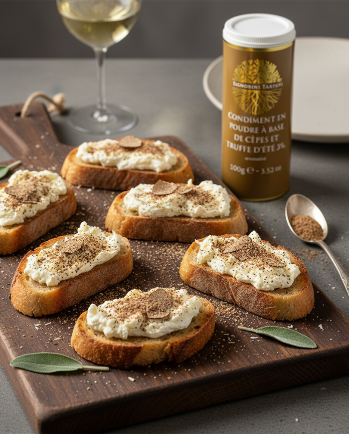 Steinpilzpulver und Sommertrüffel 3% aromatisiert