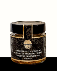RILLETTES AU MAGRET DE CANARD ET AU JUS DE TRUFFE NOIRE DU PÉRIGORD 3%