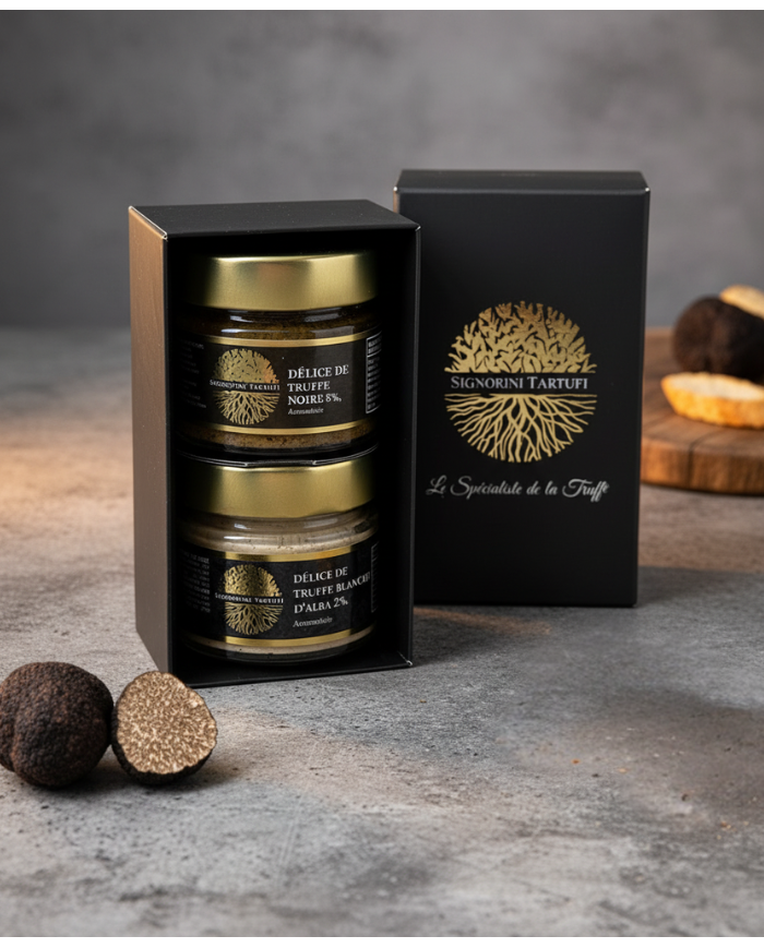Black and White Truffle Gift Set