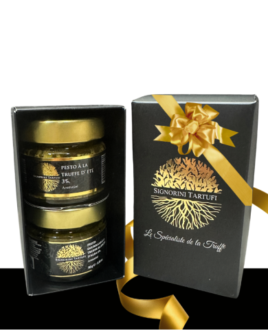 Coffret cadeau truffe "Duo truffe pesto"