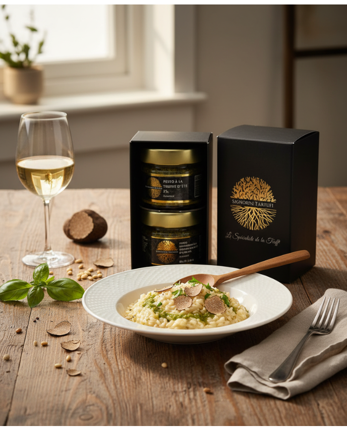 Caja regalo de trufas «Duo trufa pesto»