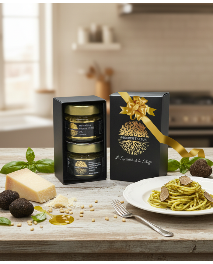 Geschenkbox Trüffel "Duo Trüffel Pesto”