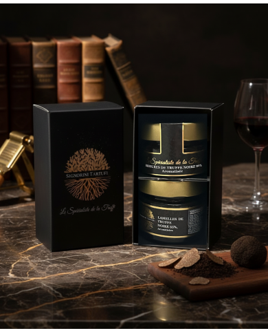 Confezione regalo 2 vasetti al tartufo - L'essentiel Noir