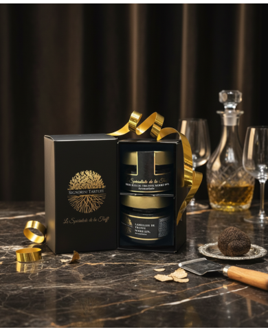 Geschenkbox mit 2 Trüffelgläsern L'essentiel Noir