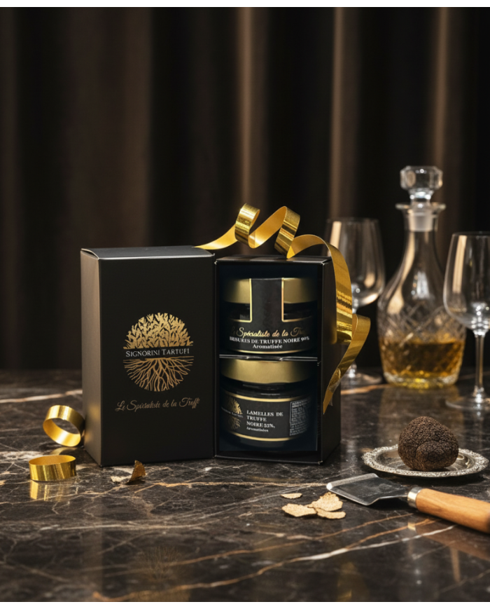 Confezione regalo 2 vasetti al tartufo - L'essentiel Noir