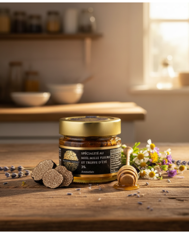 Spécialité au miel mille fleurs et truffe d'été 3% aromatisée