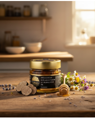 Specialty with thousand flower honey and 3% flavored summer truffle