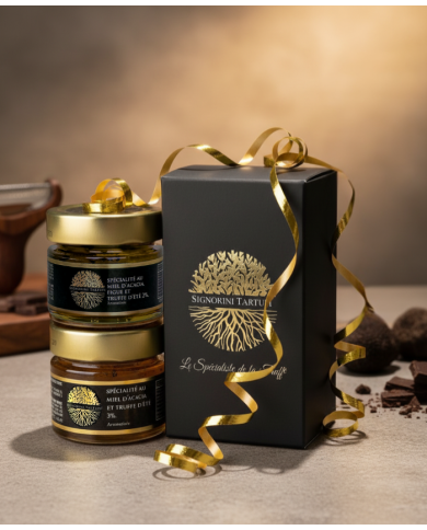 Trüffelhonig Geschenkbox – Gourmet Duo Feigen & Akazienhonig
