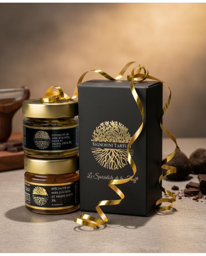 Cofre de Miel con Trufa – Dúo Gourmet Higos & Acacia