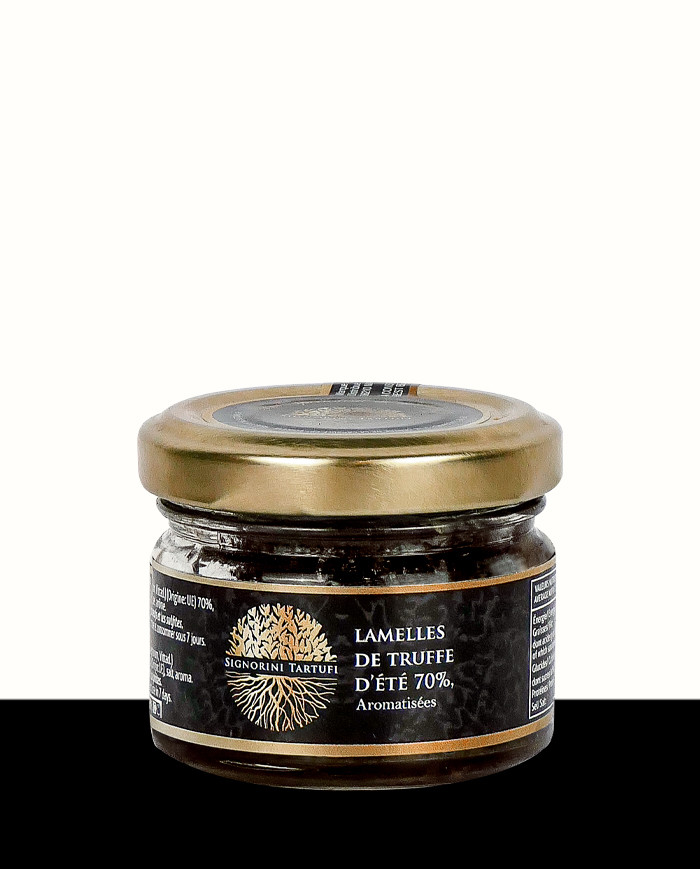 Strisce di tartufo estivo 70% aromatizzati