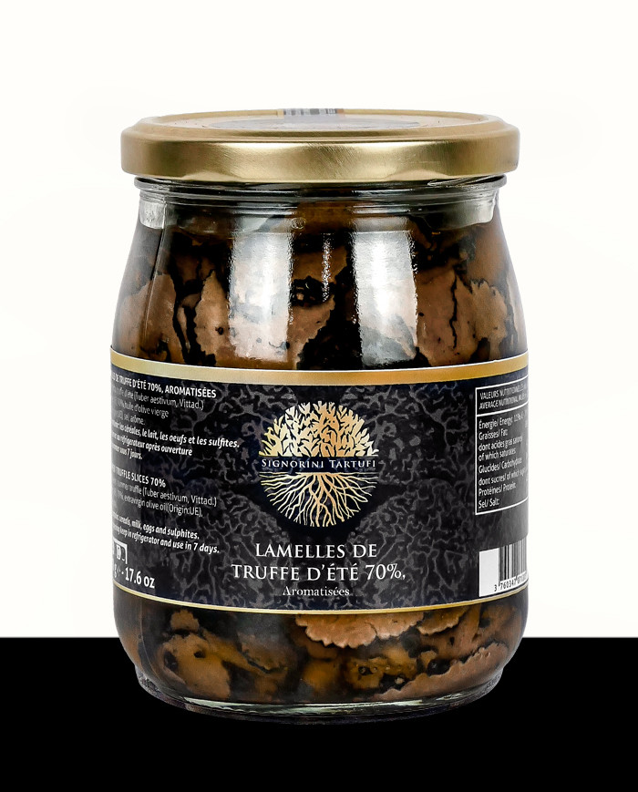 Lamelles de truffe d'été 70% aromatisées