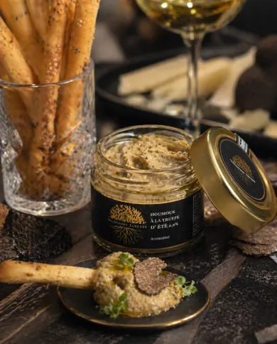 Houmous truffe d’été 2,2% – Tartinade premium apéritif