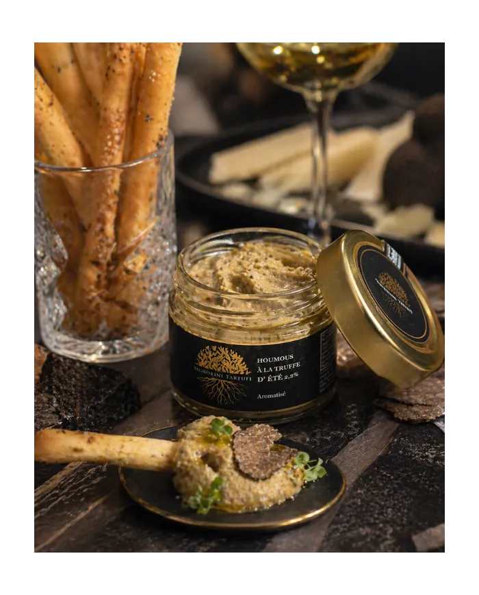 Houmous truffe d’été 2,2% – Tartinade premium apéritif