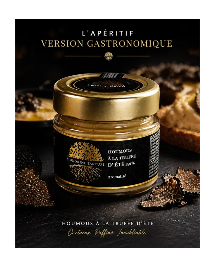 Hummus al tartufo estivo 2,2% – Crema spalmabile premium da aperitivo