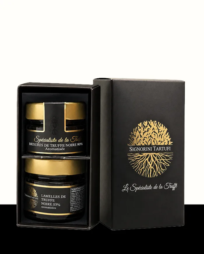 Confezione regalo 2 vasetti al tartufo - L'essentiel Noir