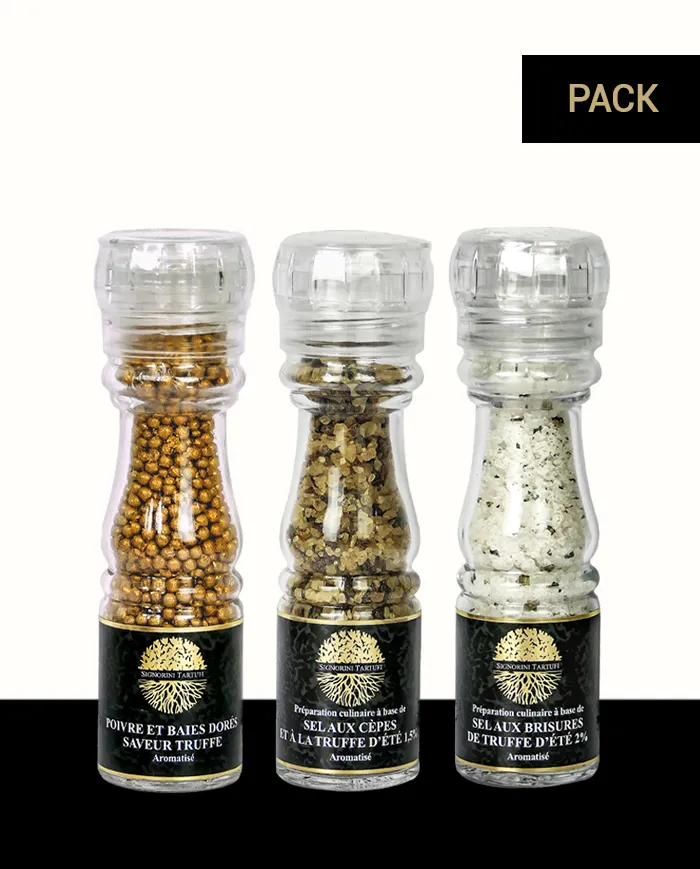 Truffle Salts & Pepper Trio Pack | Signorini Tartufi