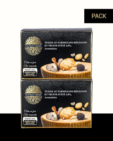 Tuiles au parmigiano reggiano et truffe d'été 1,8% aromatisées