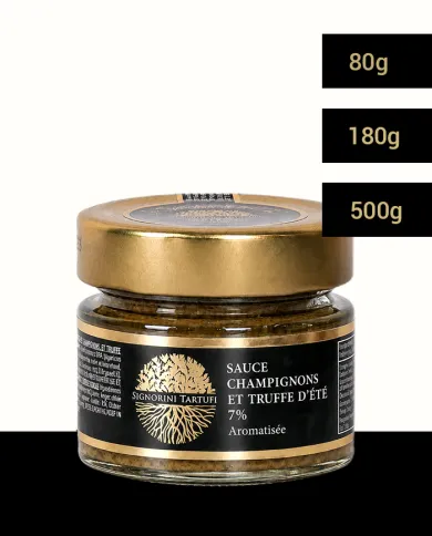 Sauce champignons et truffe d’été 7% aromatisée