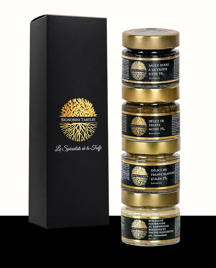 Caja Trufa 4 Estaciones | Surtido Gourmet 4 Salsas Trufadas 80 g