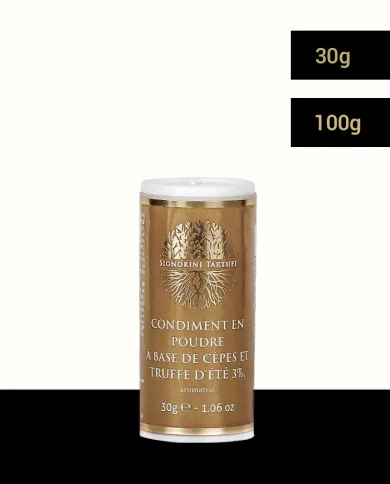 Funghi porcini e polvere di tartufo estivo 3% aromatizzato