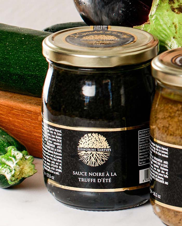 Sauce noire à la truffe d’été 5% aromatisée