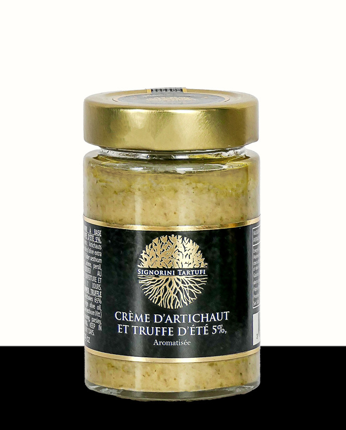 Artichoke and summer truffle cream 5% flavoured