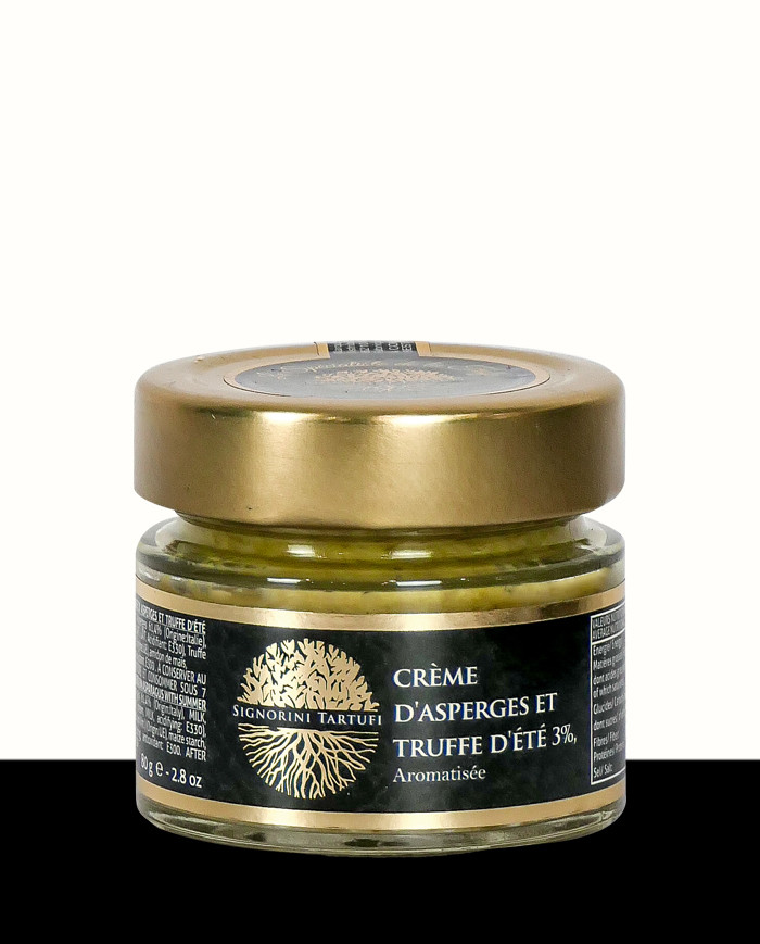 Spargelcreme und Sommertrüffel 3% aromatisiert