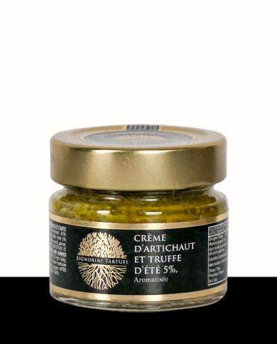 Crema de alcachofas y trufa de verano 5% aromatizada