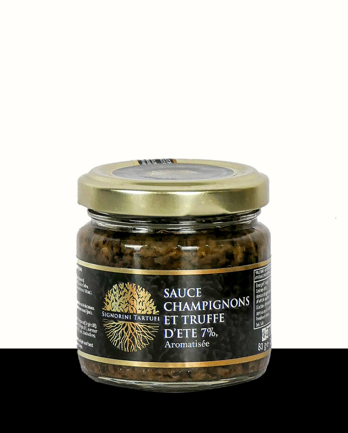 Salsa de setas y trufa de verano 7% aromatizada