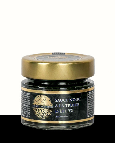Schwarze Sauce mit 5% Sommertrüffelgeschmack