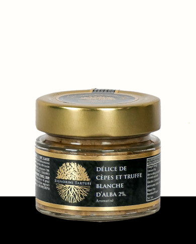 Délice de cèpes & truffe blanche 2% aromatisée