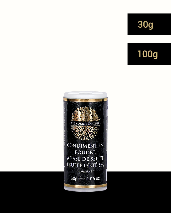 Gesalzenes Sommertrüffelpulver 5% aromatisiert