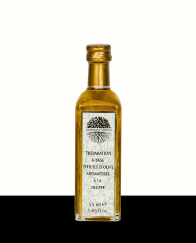 Preparación a base de aceite de oliva virgen extra aromatizado con trufa