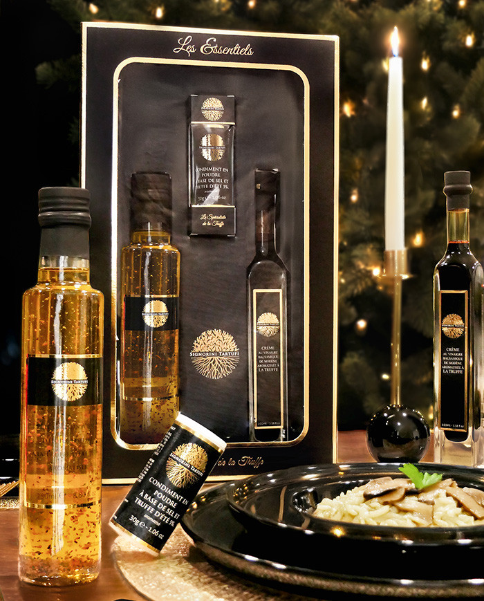 Scatola tartufi 3 pezzi "Les Essentiels"