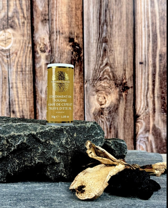 Polvo de setas porcini y trufa de verano 3% aromatizado