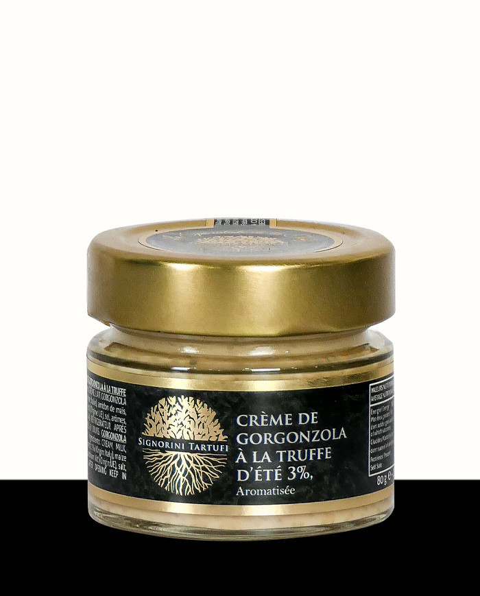 Gorgonzola cream with summer truffle 3% flavored