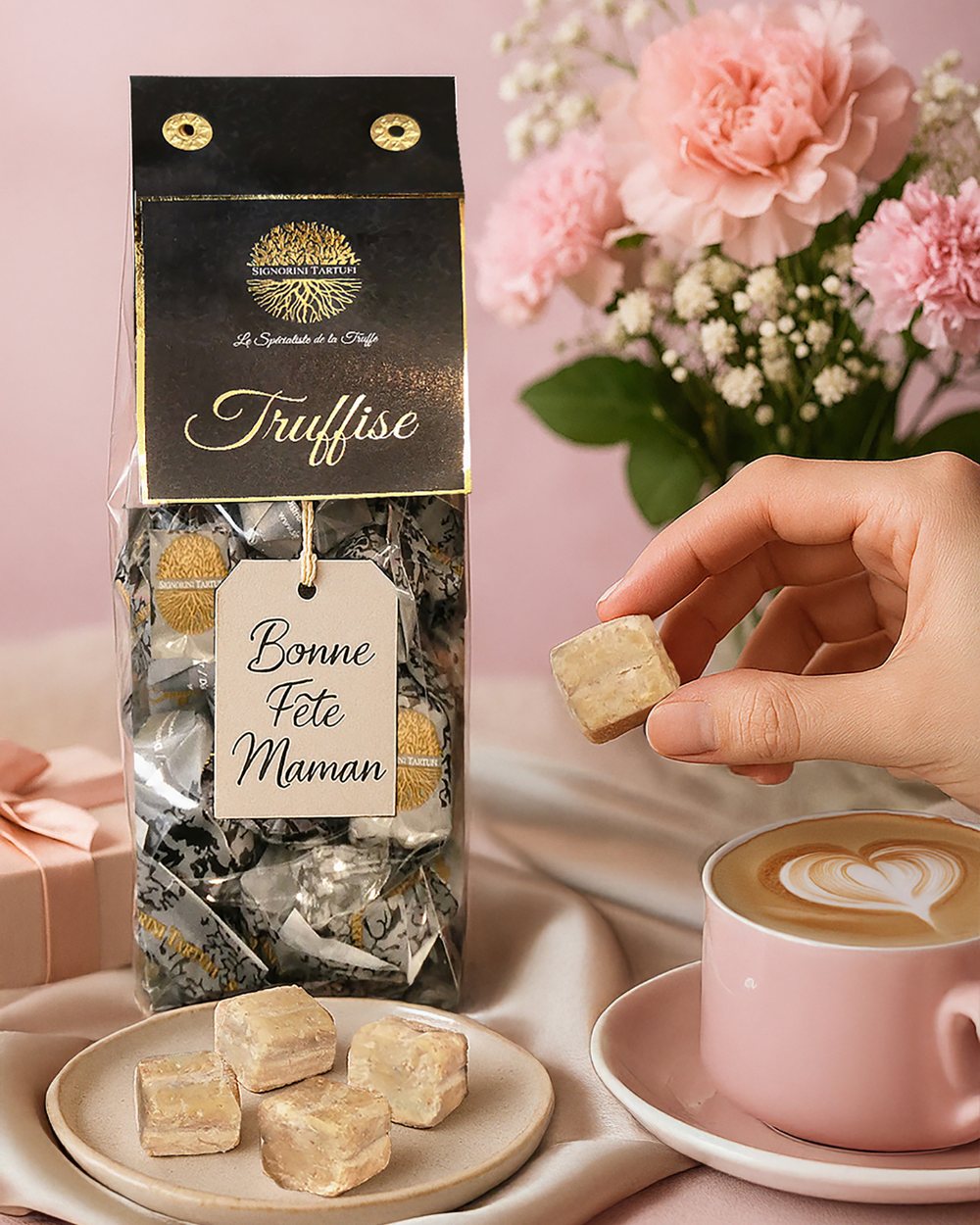 Cofanetto Truffise Buona Festa della Mamma con frizzante, Signorini Tartufi