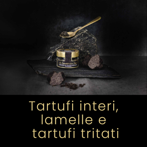 Tartufi interi, lamelle e tartufi tritati.png