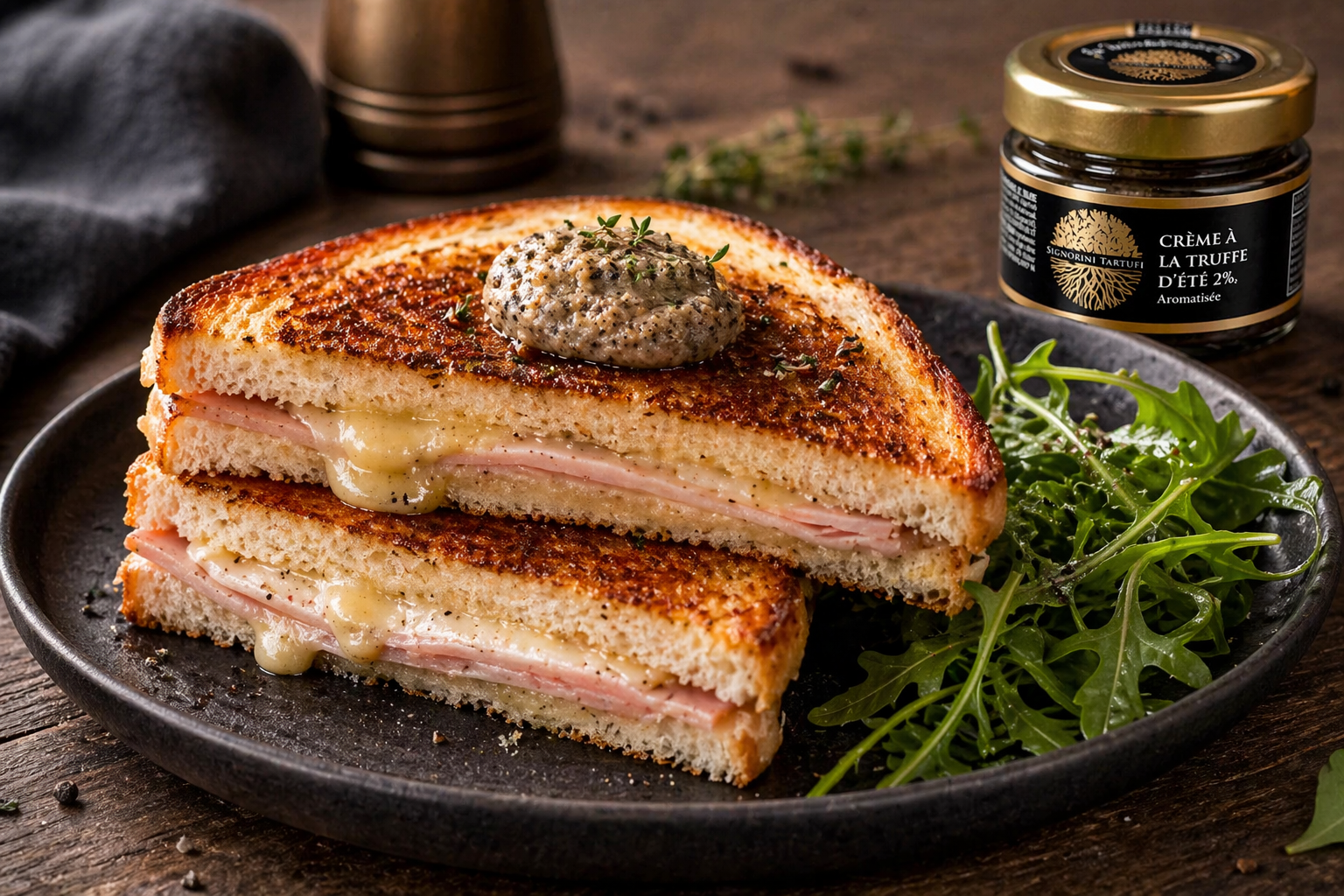 Croque-Monsieur à la Crème de Truffe d’Été