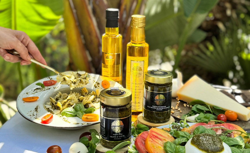 Pasta al pesto al tartufo