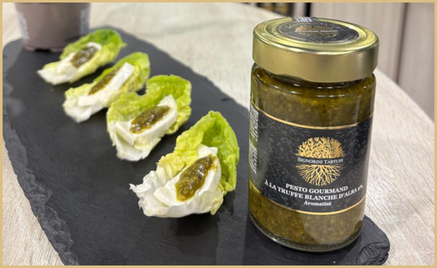 Degustación de pesto con trufa - Signorini TARTUFI Lyon St-Jean